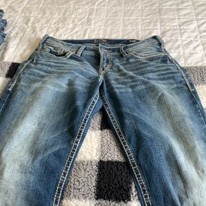 Silver Suki Jeans